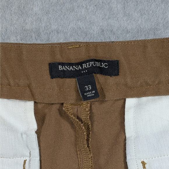 Banana Republic Men’s Brushed Jogger Pants Brown Drawstring Pockets Size 33 - Picture 4 of 6